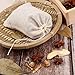 Boao 24 Pcs Spice Cooking Cheesecloth Bags for Straining Reusable Empty Tea Drawstring Soup Muslin Bags(4 x 6 Inch)