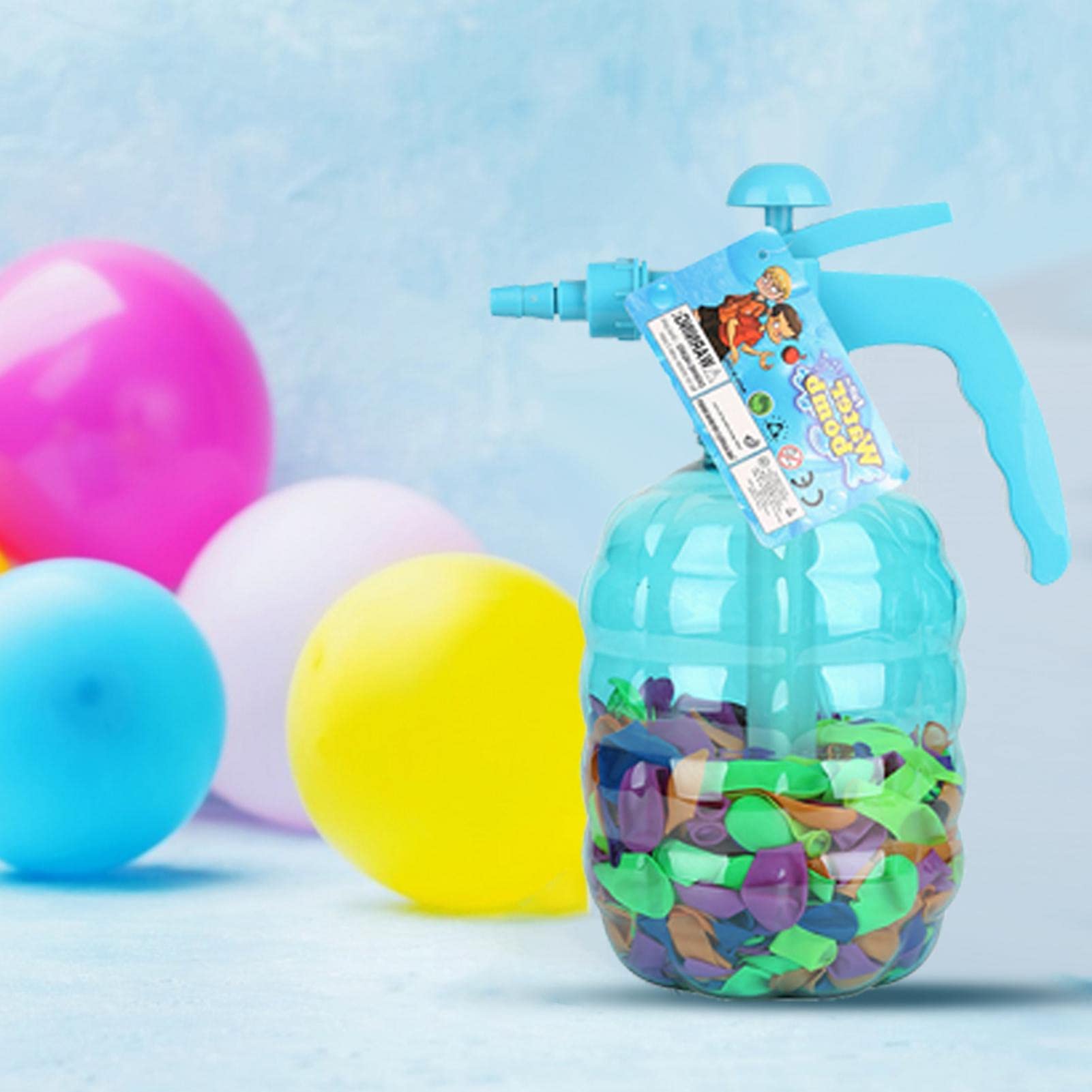 Pompe à Ballon,Blue Yellow--Mini Pompe à Ballons Portable, 2 Pièces-lot, Gonfleur à Main, Jouets