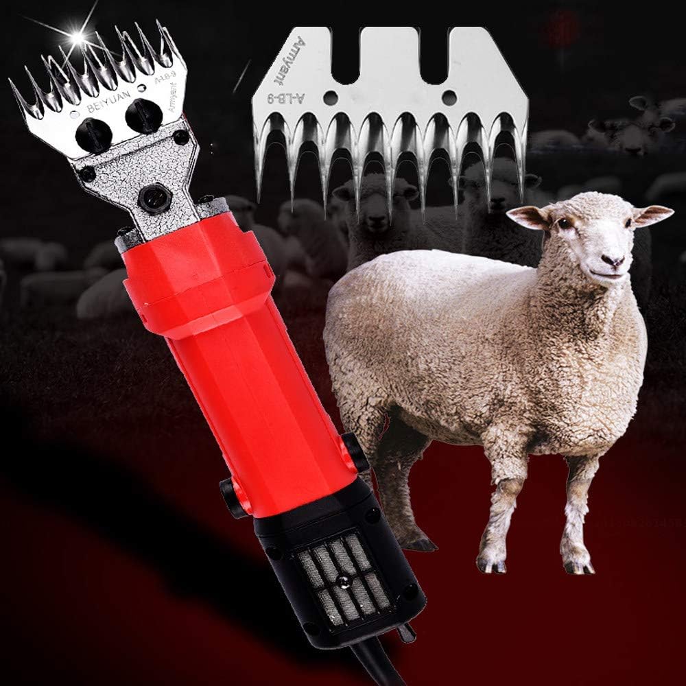 Wool Goat Shears,Electric Wool Shears,High-Power Lithium Battery Charging Electric Wool Shears,Suitable for Family Farming or Pasture Farming,Red-A-9