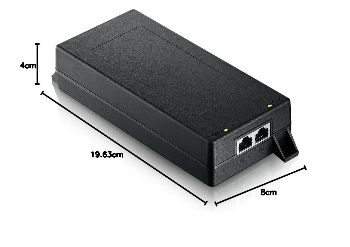 Zyxel Pojedynczy port Powerinjector | 1-10G MultiGig 802.3bt PoE++ Injector | Simple Plug and Play | IEEE 802.3af/at/bt kompatybilny bezprzewodowy interfejs LAN, kamery IP Video lub IP Phones up tp