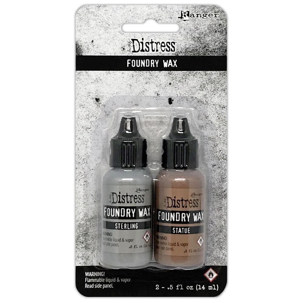 Ranger Tim Holtz Foundary Wax, Sterling/Statue, 2 Pack