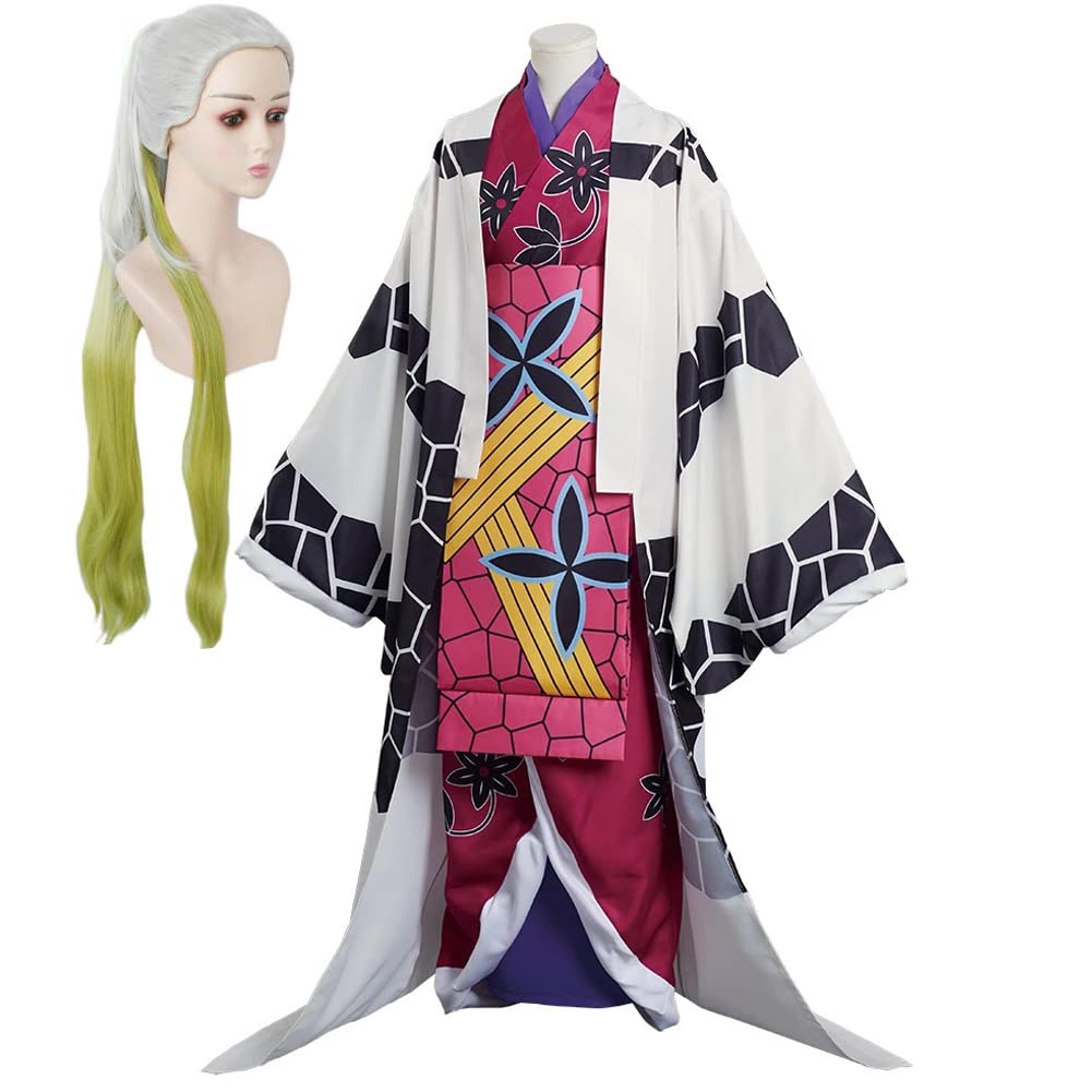 Sponsored Ad - Kibutsuji Muzan Cosplay Costume Enmu Dream Daki Costume Suit Full Set with Wig