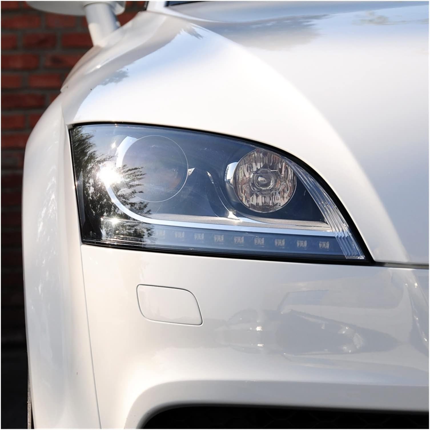 Head Lights Assembly 2Pcs For Audi For TT For Roadster 2008-2014 Car Front Headlight Lens Cover Auto Headlamps Lampcover Transparent Lampshades Lamp Shell Front Lamps (Color : Right)