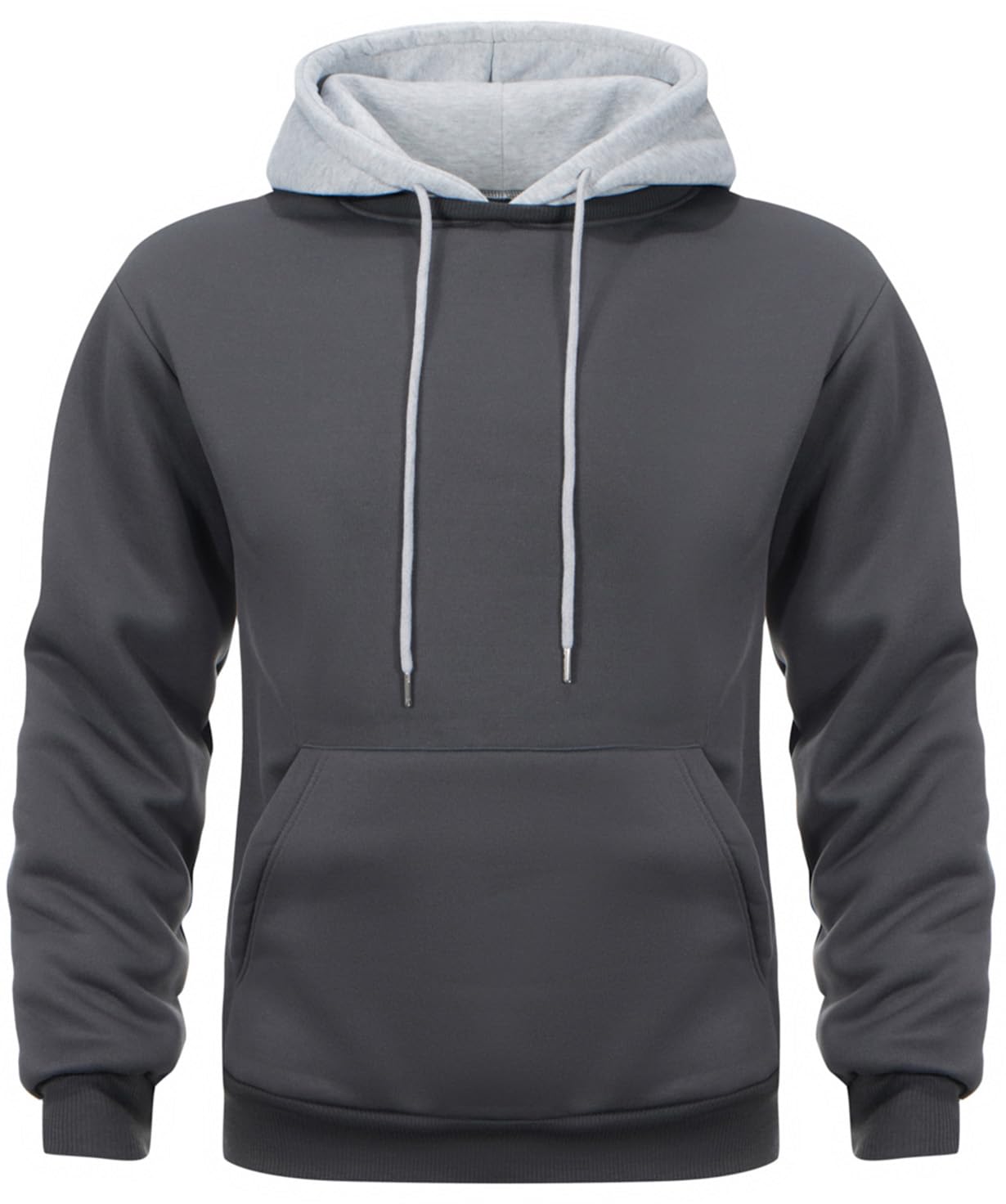 comefohome Hoodie Herren Pullover Langarm Sweatjacke Kapuzenpullover Farbblock Sweatshirt