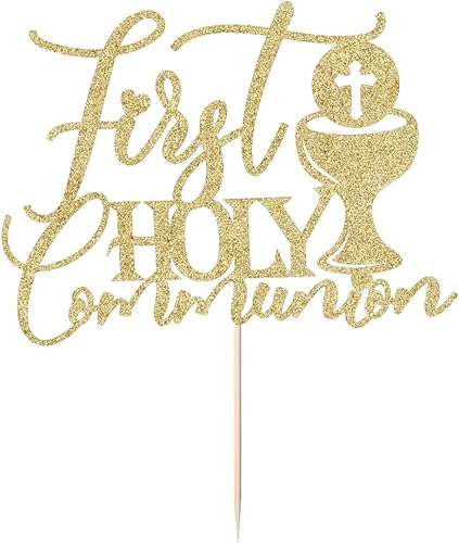 Miniatura 6 de Decoración para tartas de primera comunión, adecuada para Ramadán, bautismo, bautismo religioso, baby shower, cumpleaños de niños, Dios bendiga,