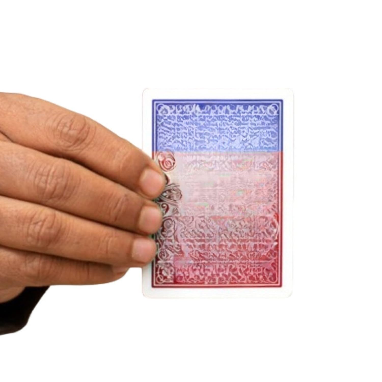 MilesMagic Magician's Color Changing Card Gimmick | Highly Visual Close Up Illusion Trick | for Street Magic or Stage Magic Tricks | Only 1 Card (Red to Blue)