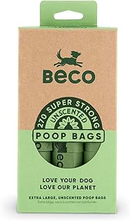 beco Bags - Value Pack - 270 Large Unscented Poop Bags for Dogs - Eco-Conscious