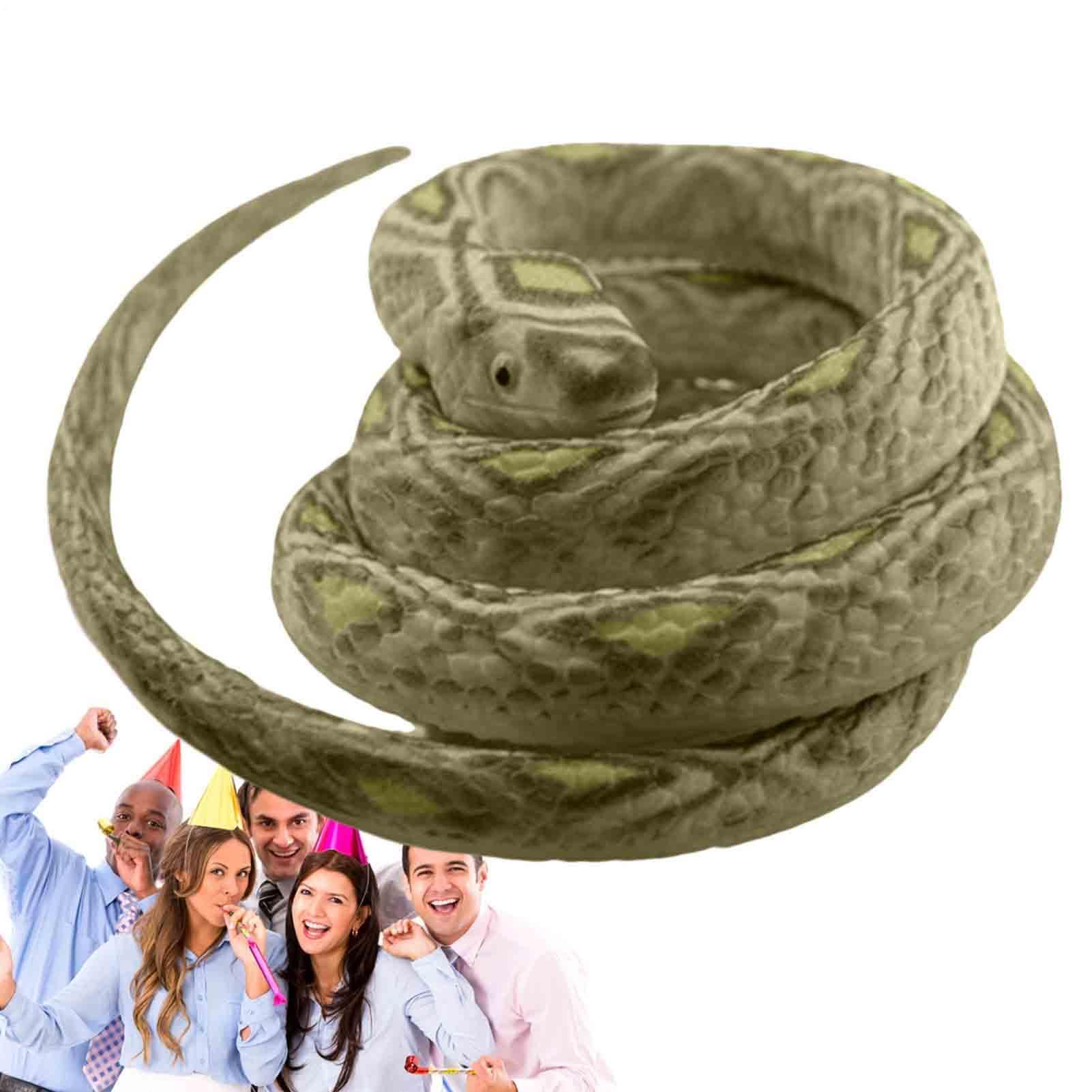 Rubber Snakes Realistic 70cm Long Realistic Fake Prank Toy Keep Birds Away