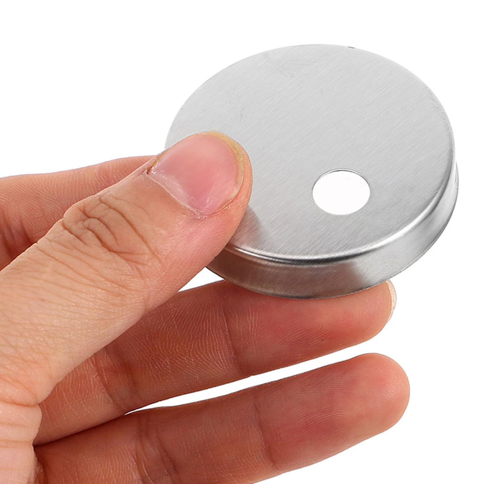 8 Stück Wc Scharniere Abdeckungen aus Edelstahl 60mm Dekorative Schraubenabdeckungen für Wc Sitzbefestigung Passend Pflegeleicht und Hygienisch