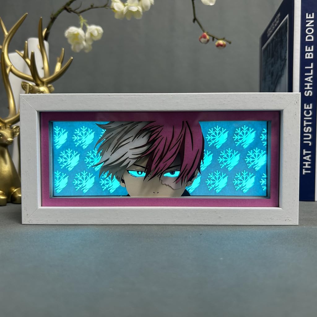 Anime Night Light Todoroki Shoto Figure for Bedroom Decor Lamp Led Light Anime Atmosphere Desk Lamp