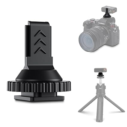 JJC Cold Shoe Mount Adapter for DJI Mic 2 with 1/4