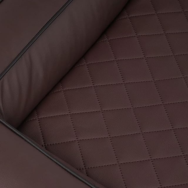 Foto 3 de 3 de Knuffelwuff Hampstead - Cama ortopédica para perro (85 x 65 cm, piel sintética, acolchada), color marrón