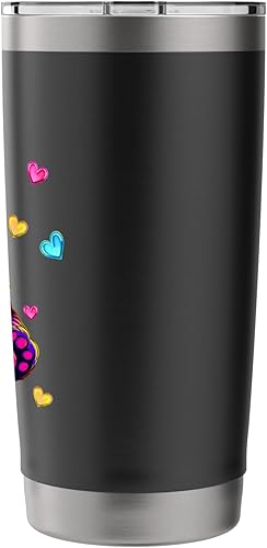 Miniatura 2 de Streetwear synthwave 80s 90s retro Panda heart flower teens Stainless Steel Insulated Tumbler