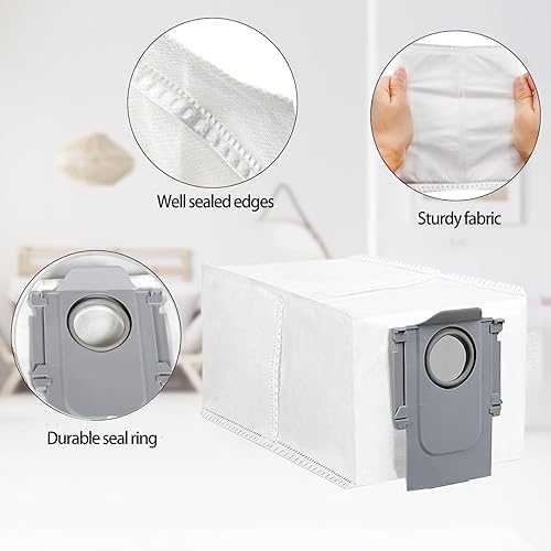 Miniatura 8 de Juego de accesorios de repuesto para Roborock Q Revo Robot Aspirador Partes de repuesto, cepillo principal, cepillo lateral, bolsas para polvo, paño