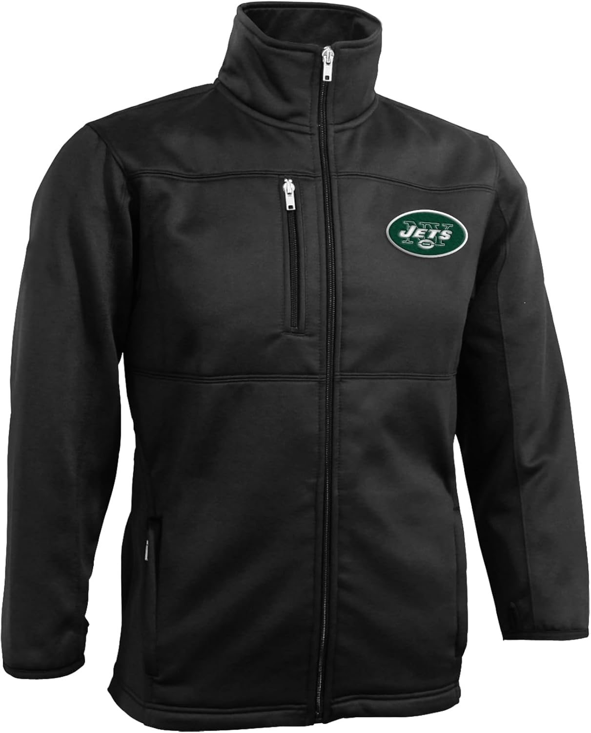 Outerstuff NFL Youth Boys 8-20 Bonded Fleece Full Zip Jacket, Black
