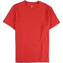 Club Room Mens Crew Neck Basic T-Shirt, Red, Medium