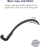 Vista 3 de KAMaster - Elevador de rejilla de parrilla de hierro fundido, elevador de rejilla de cocción para Kamado, accesorios para parrilla Kamado