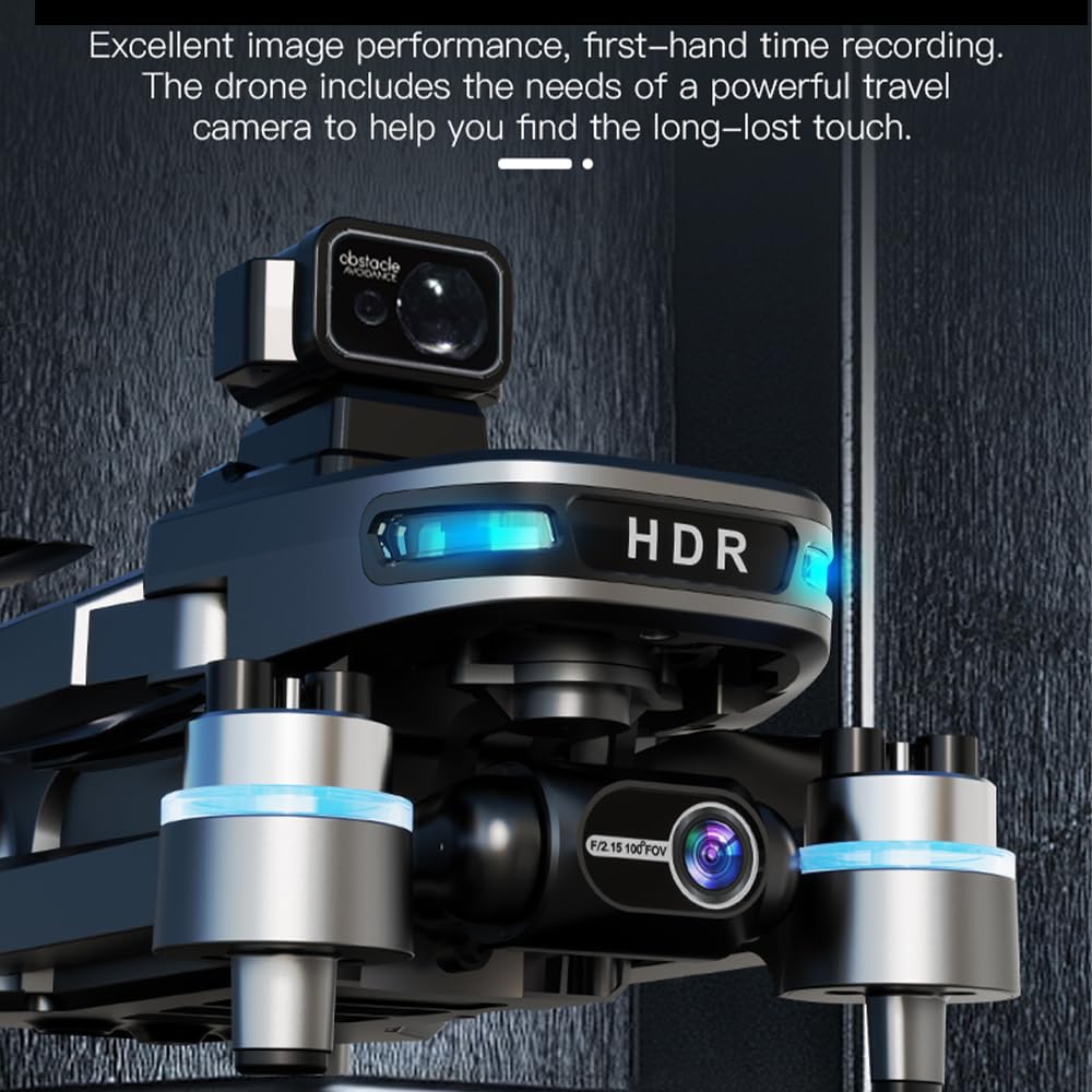Drohne mit 4K Kamera für Erwachsene, 3 Achsen Gimbal Stabilization, 3 km Videoübertragung, 6,5-Zoll-Bildschirm, Flugzeit 90 Minuten,Professionelle Drohne, 2 Batterien, Grau