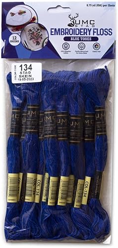 Miniatura 70 de Paquete de 12 hilos de bordado de alta calidad, madejas de 100% algodón egipcio de alta calidad, hilo de bordado de punto de cruz, algodón trenzado