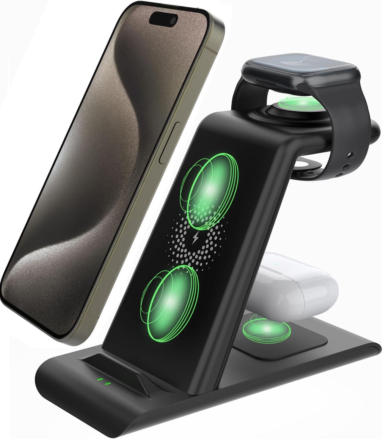 Stazione Di Ricarica Wireless 3-in-1 MANKIW - Per IPhone, Apple Watch E AirPods - Foto 10