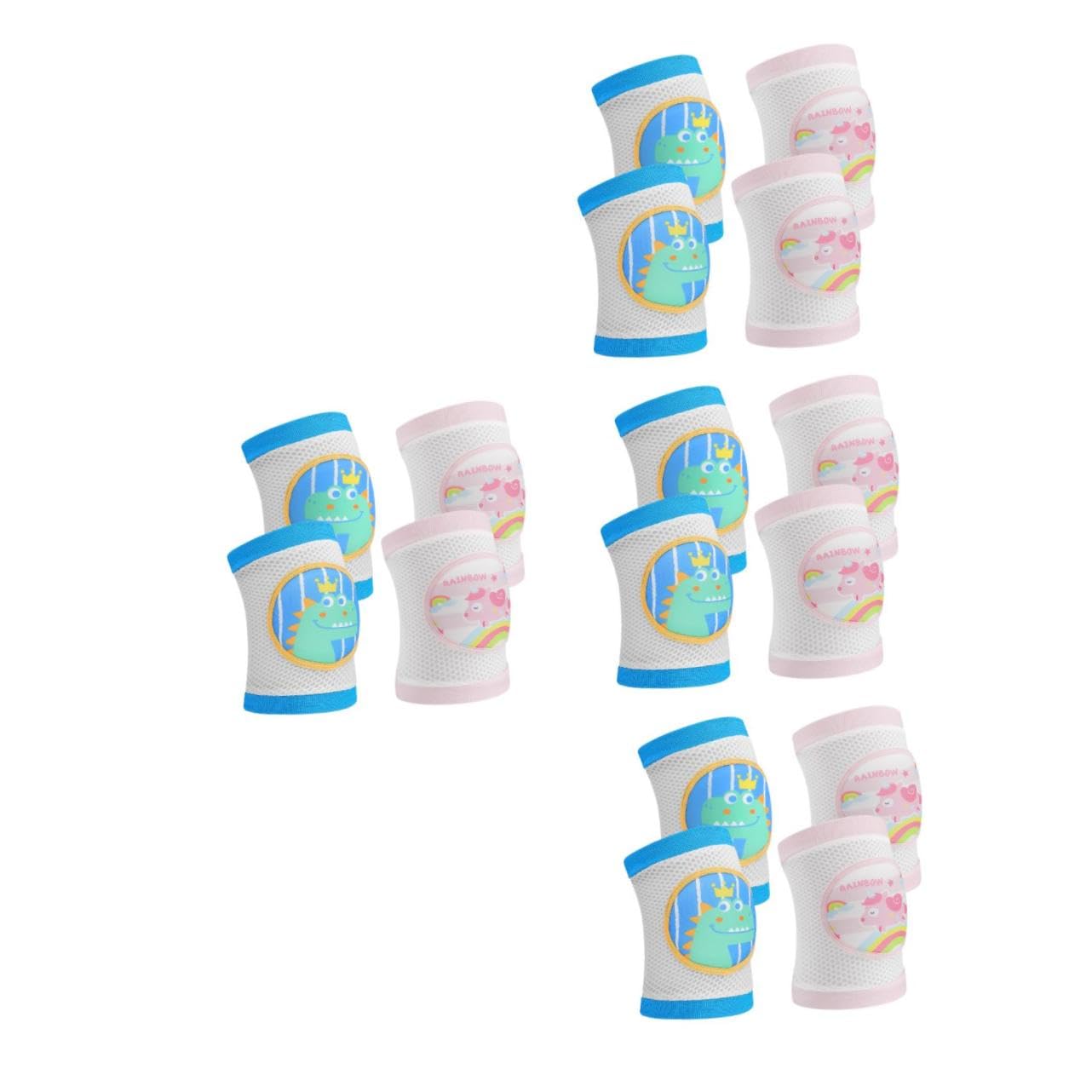 Genouillères bébé premium en coton tricoté extensibles pour le confort des nouveau-nés