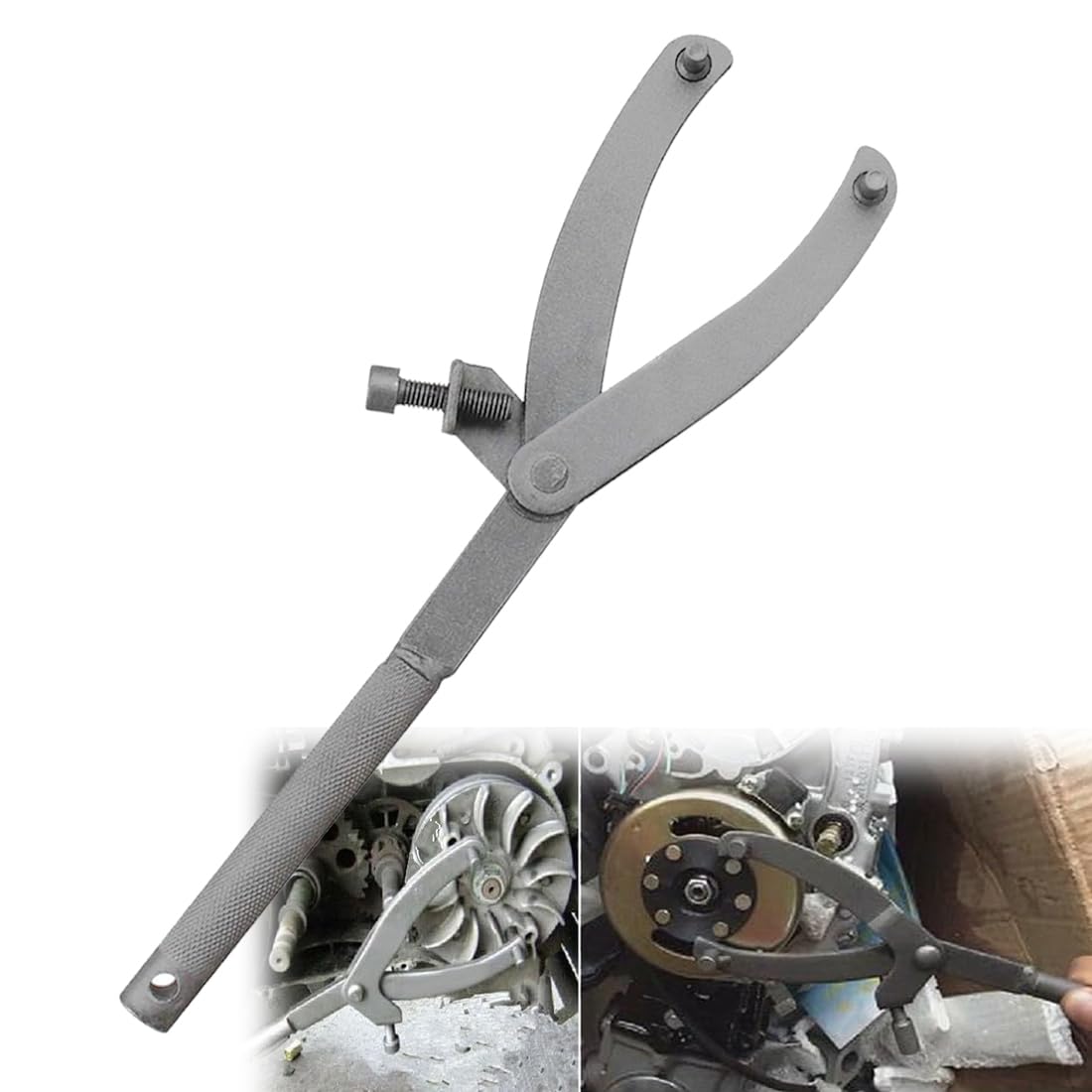 Llave de Volante de Tipo Y, Herramienta de Llave de Embrague, Llave de Embrague Variador de Moto, Llave Ajustable de Embrague, Instalar y Quitar Accesorios de Motocicletas