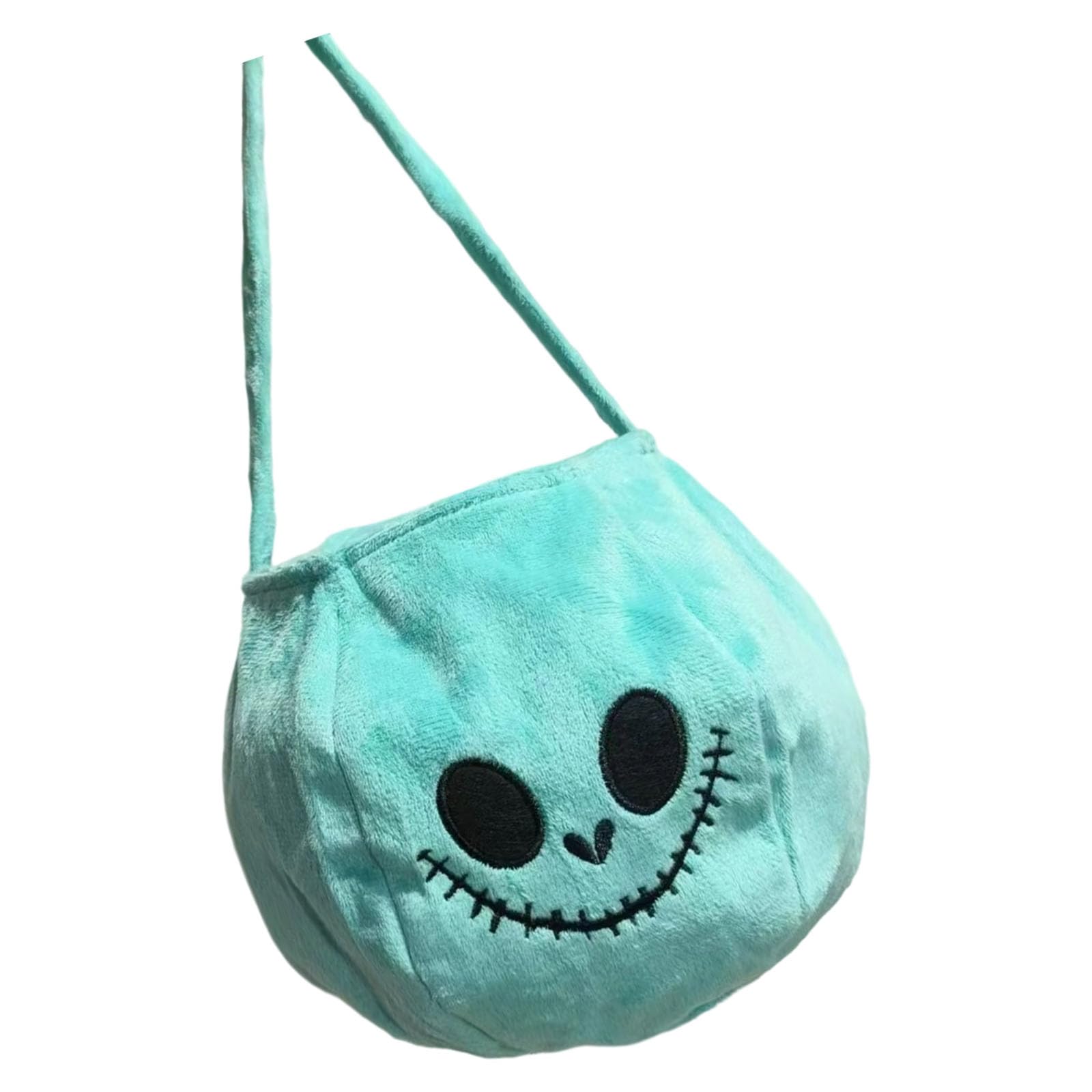 Velvets Candy Bag with Pumpkin Shape Spacious Storage Bucket Holiday Themed Accessory for Children Parties Trick or Treats Candy Bag