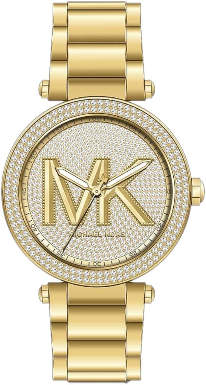 Michael Kors Orologio a Tre Lancette Parker da Donna, Acciaio Inossidabile, Cassa da 39 mm