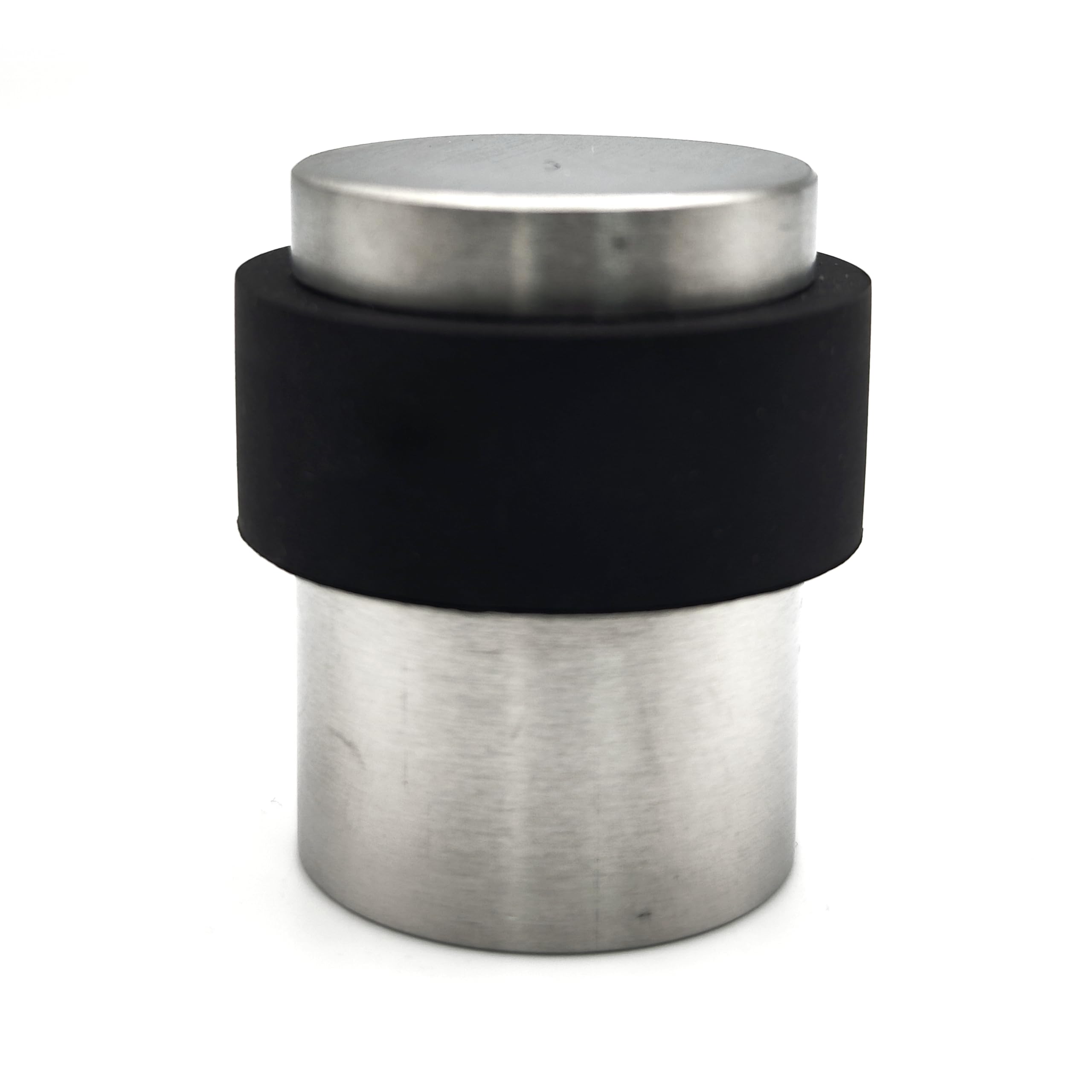 1 x Door Stop 41mm in Satin Stainless Steel for Floor mounting, fixings Included..