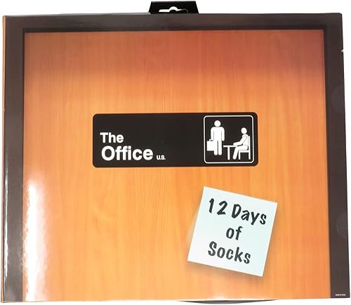 The Office Juego de calendario de Adviento de 12 días de calcetines (hombres 6-12)