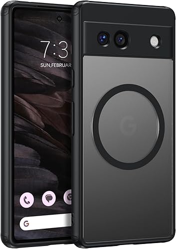 BENTOBEN Funda magnética para Google Pixel 7a, compatible con MagSafe, translúcida mate, a prueba de golpes, para mujeres, hombres y niñas, funda