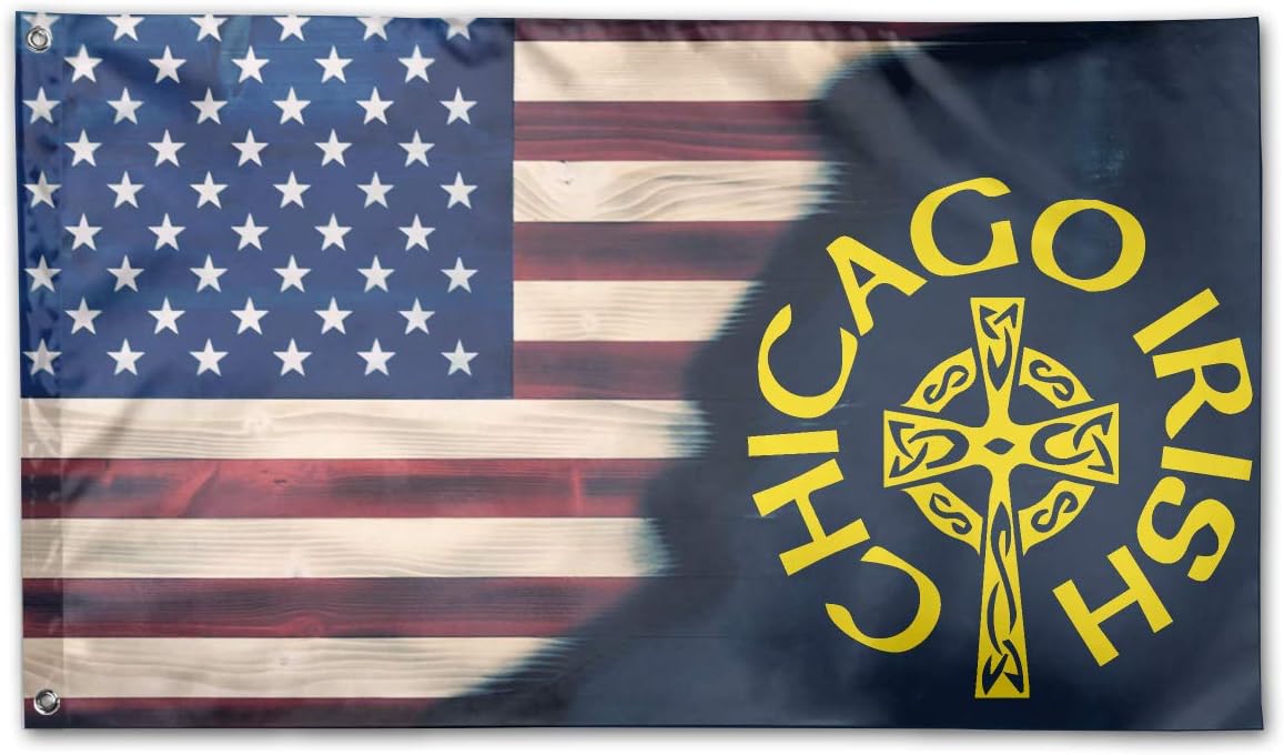 Amazon.com : NPZBHoney3x5 Chicago Irish Flag 3&rsquo; X 5&rsquo; Ft Banner Breeze