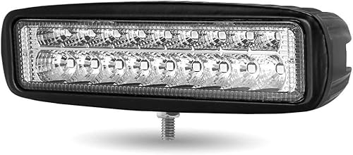 Trux Accesorios TLED-W4 Universal 6" Rectangular LED Lámpara de TrabajoLuz con Estroboscópico Ámbar
