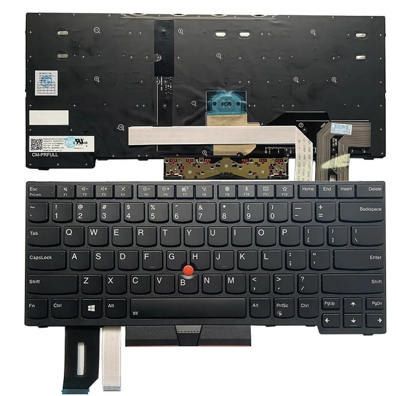 Clavier Lenovo Thinkpad E480 E490 L480 L490 version US rétroéclairé