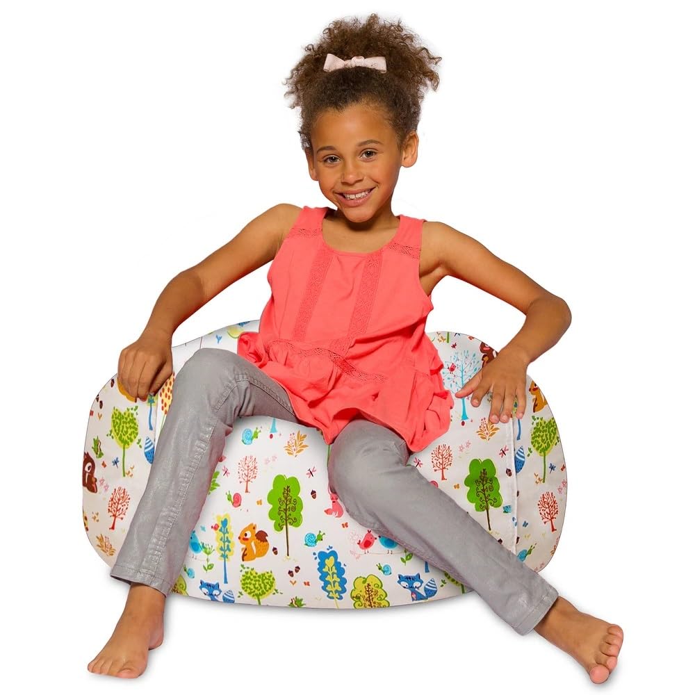 Stylish Medium Bean Bag Chair for Kids Teens Adults Toddlers with Removeable Washable Cover 27