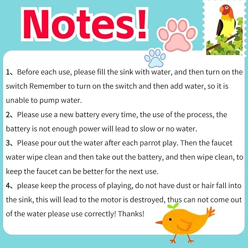 Miniatura 6 de FidosFav Loro bañera automática para pájaros, cuenco de baño de loro, juguete de piscina, ducha de baño, dispensador de agua para loro, periquito,