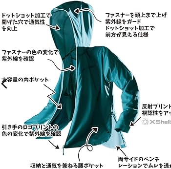 Amazon.co.jp: 【Lサイズ】 エックスシェルター 暑熱フーディー Amazon.co.jp: 【Lサイズ】 エックスシェルター 暑熱フーディー