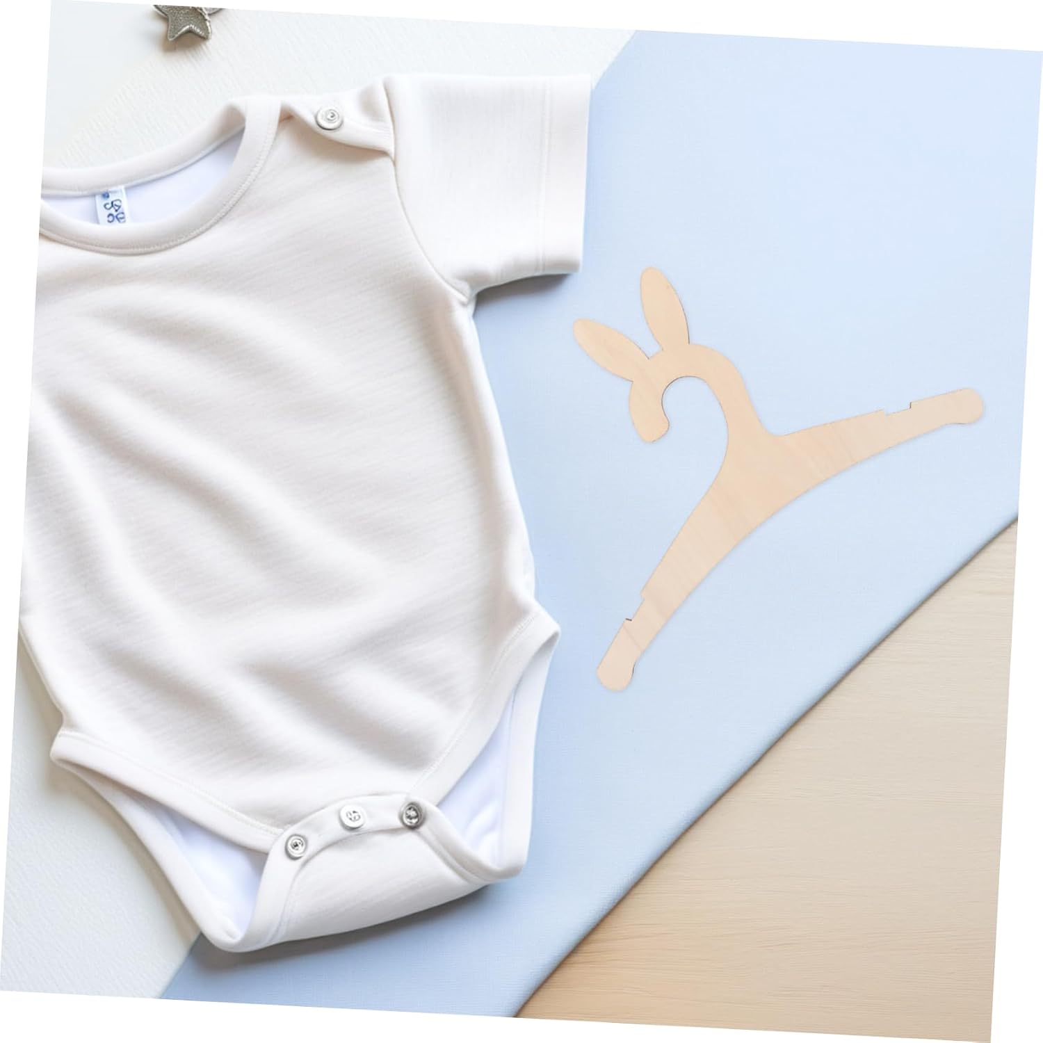 Wooden Children Clothes Hangers 5pcs Bunny Ear Wood