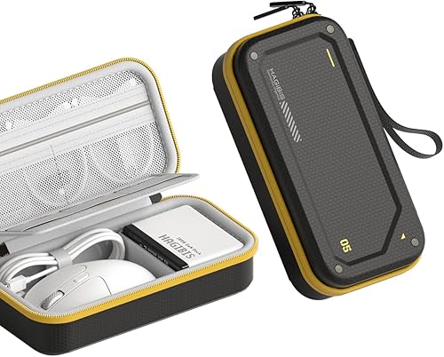 Hagibis Organizador electrónico de viaje Bolsa de viaje EVA Hardshell PU bolsa de transporte portátil para mouse, cargador, cables, banco de