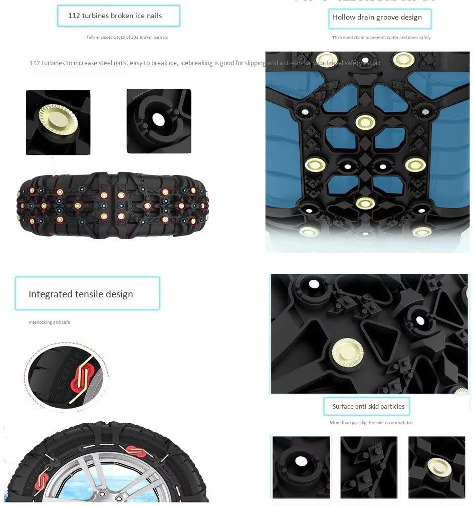 自動車耐摩耗性滑り止めチェーンSUVタイヤ滑り止めチェーンユニバーサル耐摩耗性損傷自動雪防止スキーチェーンL17（265 / 70R