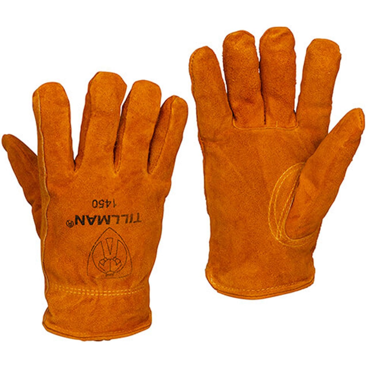 Tillman 1450 Split Cowhide Pile Lined Winter Gloves Medium, Brown