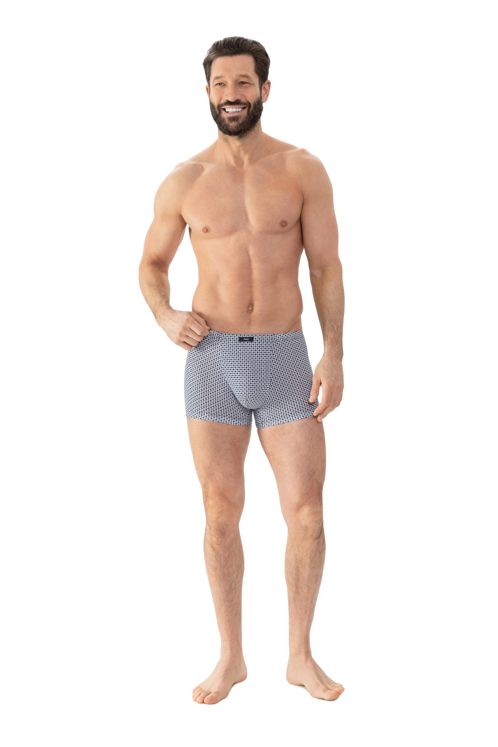 Mey Tagwäsche Serie Blue Geo Herren Shorties 2120031
