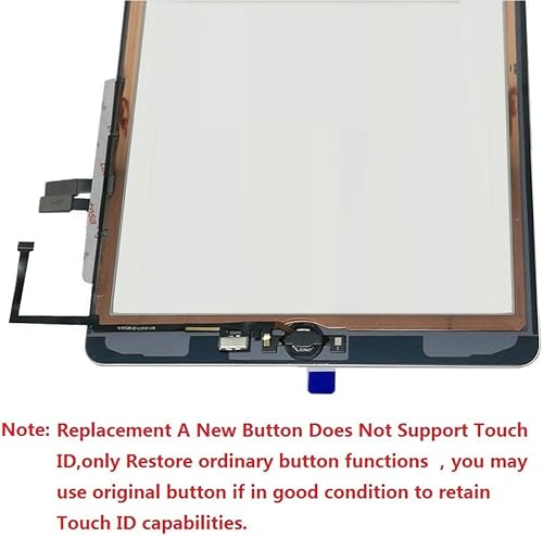 Miniatura 6 de Kit de reparación digitalizador blanco para iPad 9.7" 2018 iPad 6 6 generación A1893 A1954 pantalla táctil digitalizador reemplazo con botón de
