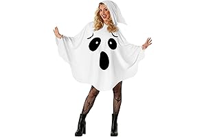 Ghost Costume Adult Woman Ghost Poncho Costume Womens Ghost Costume Adult Womens...