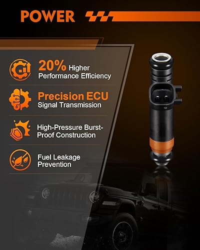 Miniatura 4 de Inyectores de combustible FJ460 4.2L V6 se adapta a Ford F150 1999-2003 F150 Heritage 2004, E150 2002-2003, E150 EonolineE150 Econoline Club