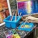 MyLifeUNIT Paint Brush Cleaner, Paint Brush Holder and Organizers for Acrylic, Watercolor, and Water-Based Paints (Blue)
