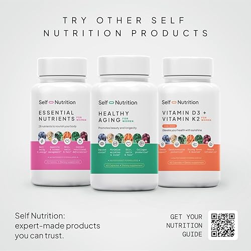Miniatura 6 de SELF NUTRITION NAD Resveratrol Suplemento antienvejecimiento para mujeres, NAD y refuerzo de colágeno, antienvejecimiento y longevidad, diseñado por