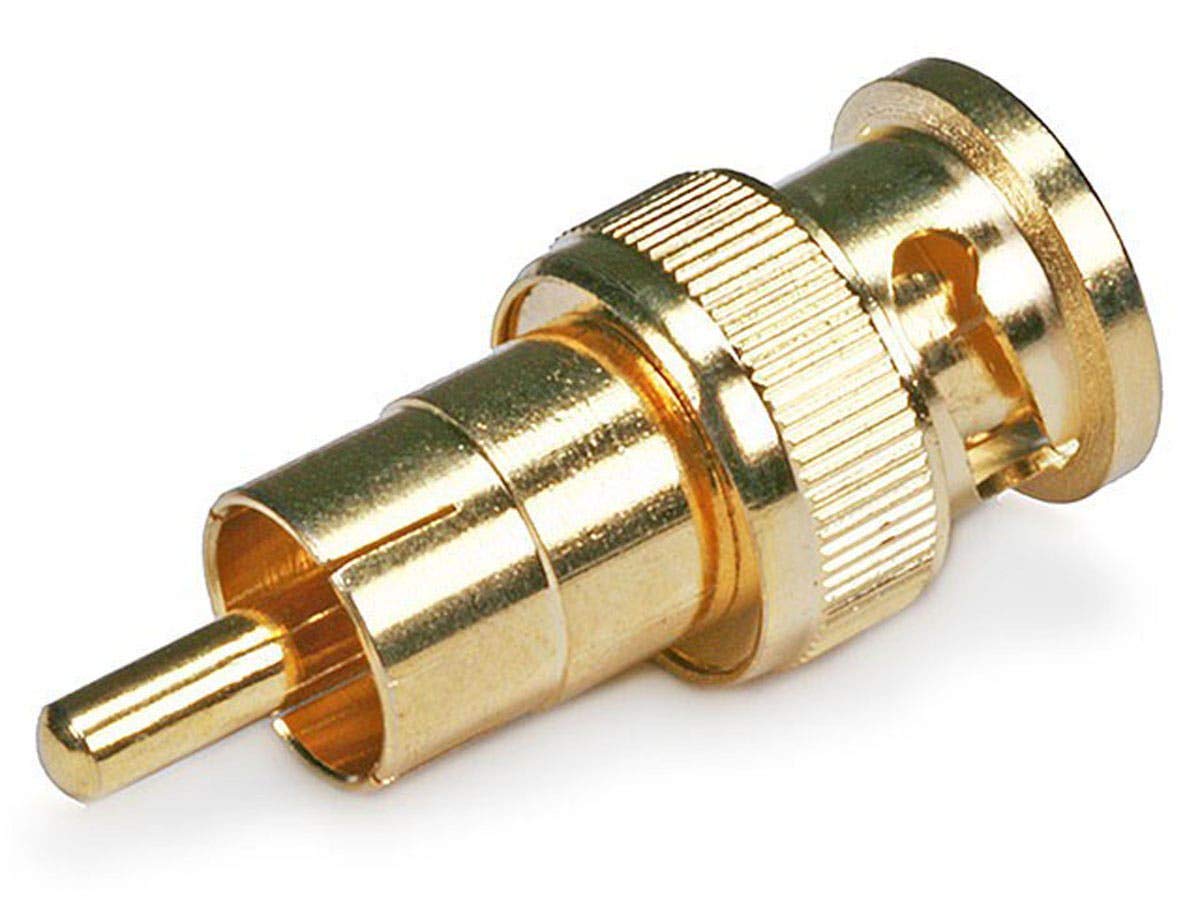 Monoprice BNC Male to RCA Male Adaptor - Gold Plated