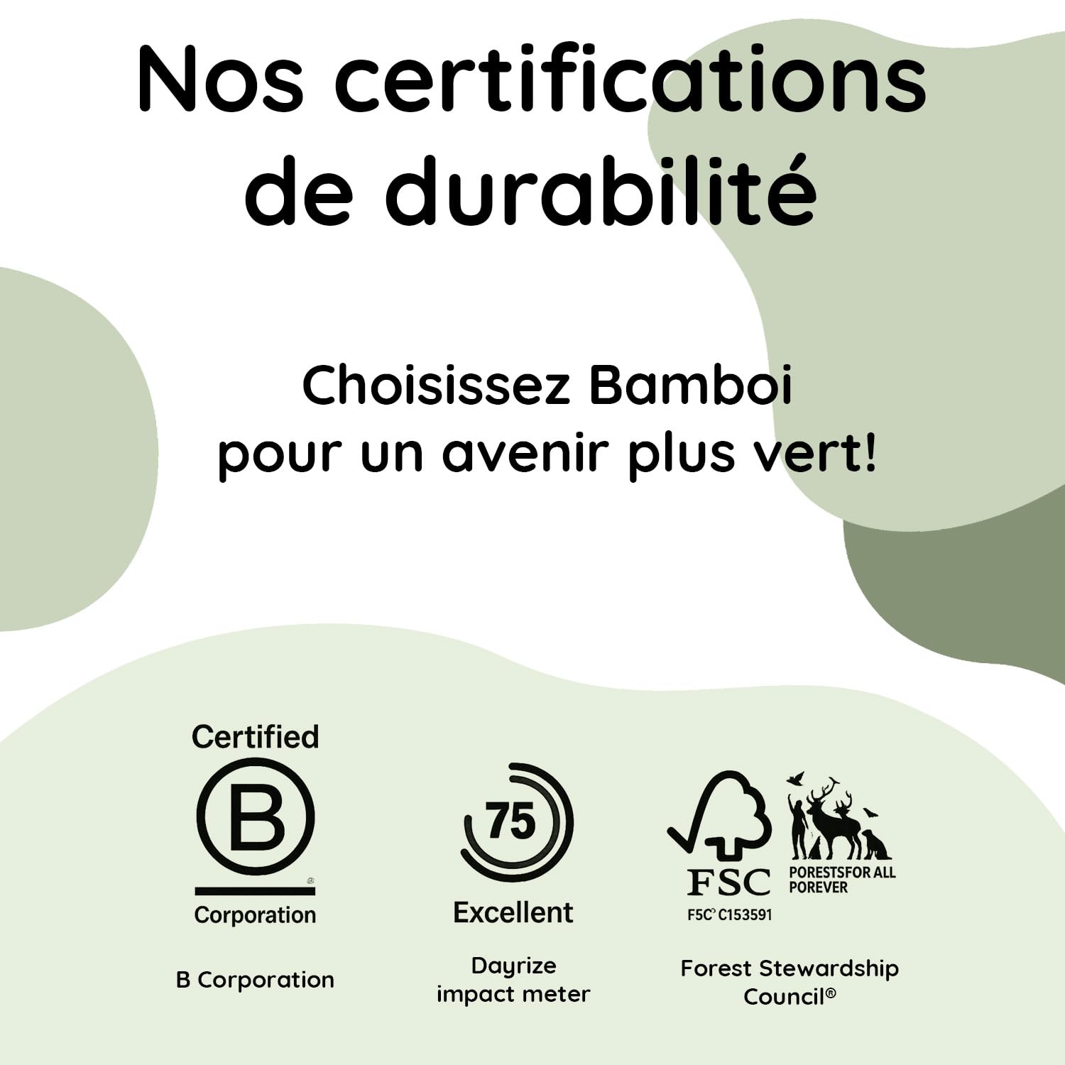 Papier Toilette en Bambou 3 épaisseurs 48 Maxi Rouleaux | Très doux, équivalant à environ 125 rouleaux de papier toilette standard, bambou certifié 100% FSC®
