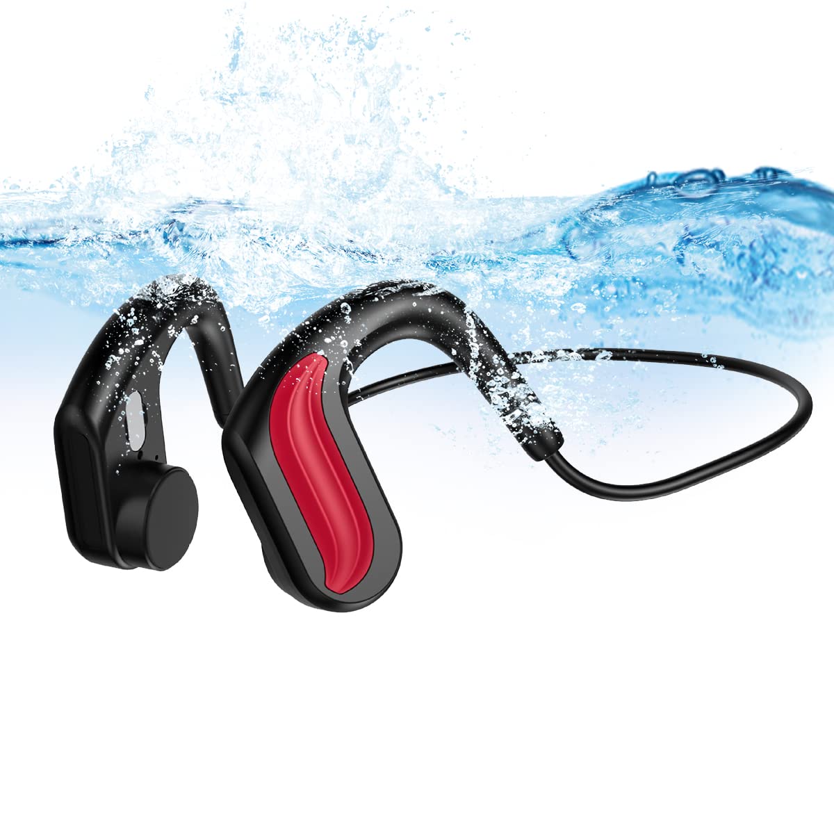 Słuchawki z przewodnictwem kostnym, wodoszczelne IPX8, bezprzewodowe słuchawki do pływania, Bluetooth 5.0, wbudowany odtwarzacz MP3 32 G, sportowe słuchawki douszne z otwartymi uszami, ultralekkie do